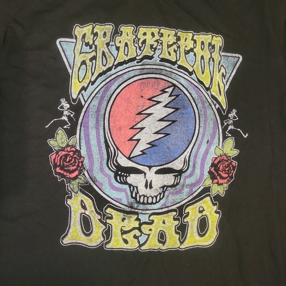 Grateful Dead Shirt Large Black Steal Your Face Long Sleeve Graphic Tee 2018